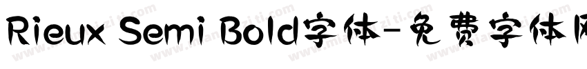 Rieux Semi Bold字体字体转换